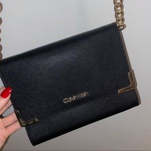Calvin Klein Black Leather Bag